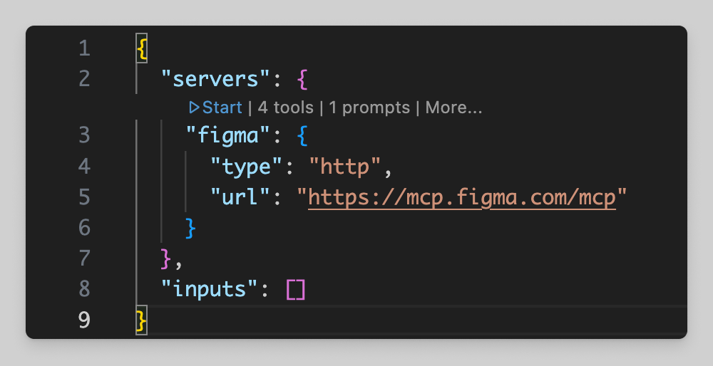 VS Code MCP start